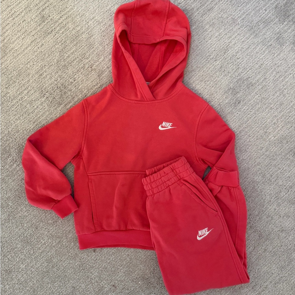 Nike Bright Red Tracksuit Set